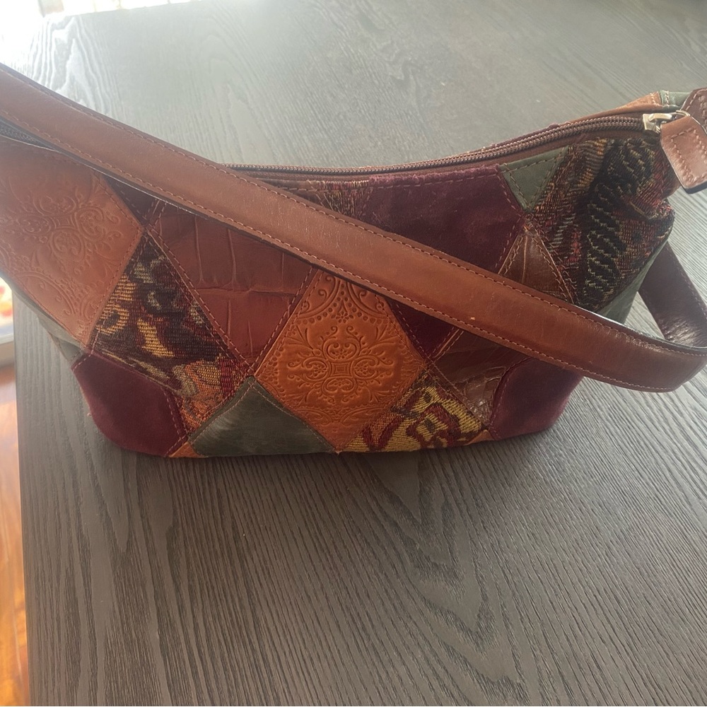 Fossil Patchwork Bag